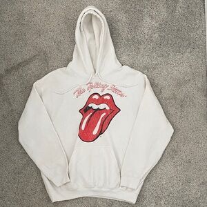 The Rolling Stones White Hoodie